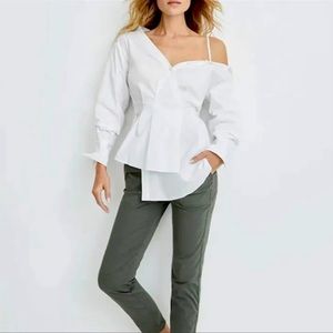 Veronica Beard White Tomasi Shirt